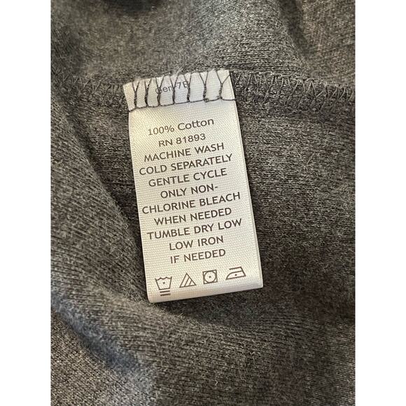 Isaac Mizrahi Live! Essentials 3/4 Sleeve Cotton Knit Dress Charcoal Size Small - Picture 4 of 4